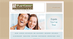 Desktop Screenshot of pinegrovedentalarts.com